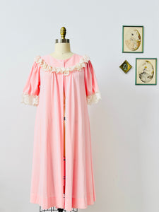 Vintage 1960s pink babydoll dressing gown