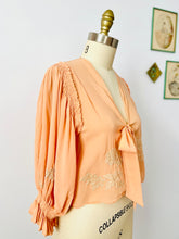 Load image into Gallery viewer, SOLD…Vintage 1930s silk bed jacket
