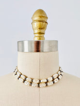 Load image into Gallery viewer, Vintage faux pearl rhinestone choker
