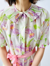 Load image into Gallery viewer, Vintage 1960s pastel floral lingerie dress
