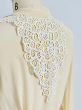 Load image into Gallery viewer, Vintage 1930s beige silk blouse
