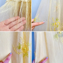 Load image into Gallery viewer, Vintage 1930s tulle lace floral embroidered dress
