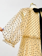 Load image into Gallery viewer, Dreamy flocked polka dot tulle dress
