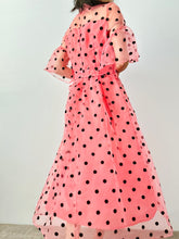 Load image into Gallery viewer, Vintage polka dot organza dress
