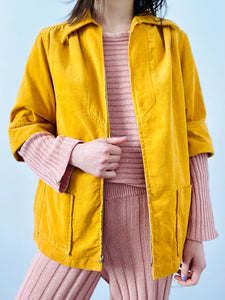 Vintage 1940s yellow corduroy jacket
