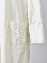Load image into Gallery viewer, Vintage 1920s Bob Evans white cotton duster coat
