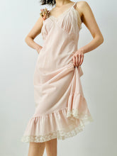 Load image into Gallery viewer, Vintage pastel pink lingerie slip

