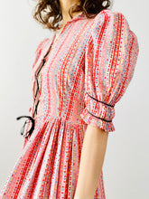 Load image into Gallery viewer, Antique 1910s Edwardian candy pink cotton dress
