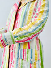 Load image into Gallery viewer, Vintage 1970s pastel stripes jacket
