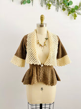 Load image into Gallery viewer, Vintage 1930s Knitted Cardigan Crochet Jacket
