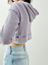 Load image into Gallery viewer, Lilac hooded waffle top
