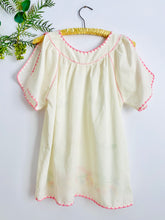 Load image into Gallery viewer, Vintage 1960s pink embroidered cotton top

