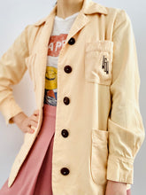 Load image into Gallery viewer, Vintage 1940s monogrammed jacket apricot color blouse
