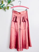 Load image into Gallery viewer, Vintage 1940s pink satin skirt
