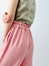 Load image into Gallery viewer, Pastel pink high waisted straigh leg pants

