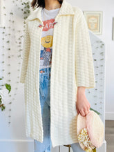 Load image into Gallery viewer, Vintage 1960s white sweater duster
