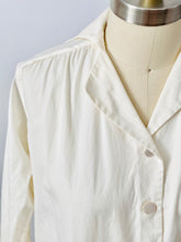 Load image into Gallery viewer, Vintage 1920s Bob Evans white cotton duster coat
