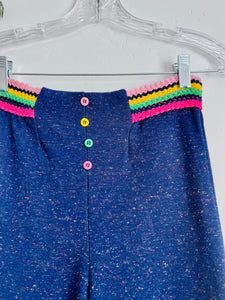 Vintage 1960s knit high waisted wide leg pants