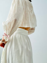 Load image into Gallery viewer, 1910s Edwardian cotton skirt with pockets
