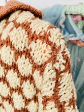 Load image into Gallery viewer, Vintage 1930s Brown Dotted Sweater Vintage Cardigan
