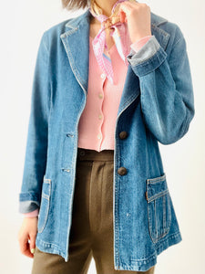 Vintage 1970s blue Levi’s denim jacket/blazer