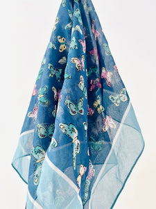 Vintage Butterflies Novelty Print Scarf
