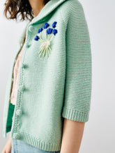 Load image into Gallery viewer, Vintage 1940s turquoise cardigan
