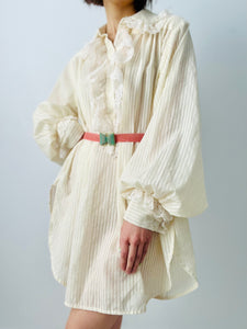 Vintage white cotton Gunne blouse/dress