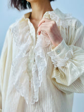Load image into Gallery viewer, Vintage white cotton Gunne blouse/dress
