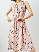 Load image into Gallery viewer, Vintage polka dot pink dress
