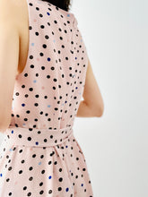 Load image into Gallery viewer, Vintage polka dot pink dress

