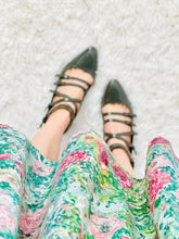Load image into Gallery viewer, Vintage Calvin Klein Grey Color Strappy Heels Leather Shoes
