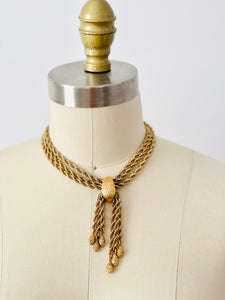 Vintage Monet chain statement necklace