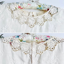 Load image into Gallery viewer, Antique 1910s crochet lace cotton top
