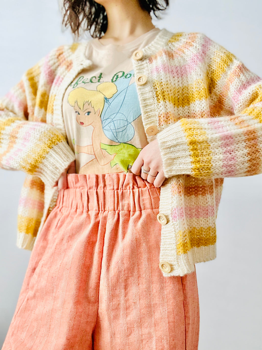 Pastel stripes cardigan/sweater