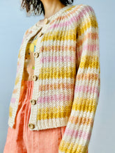 Load image into Gallery viewer, Pastel stripes cardigan/sweater

