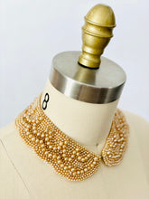 Load image into Gallery viewer, Vintage beaded faux pearls collar necklace

