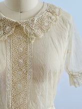 Load image into Gallery viewer, vintage 1920s chemical lace top on mannequin
