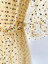 Load image into Gallery viewer, Dreamy flocked polka dot tulle dress
