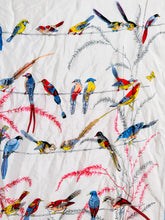Load image into Gallery viewer, Vintage novelty birds print silk scarf
