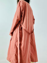 Load image into Gallery viewer, Dark mauve pink trench coat
