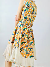 Load image into Gallery viewer, Vintage 1920s deco celestial print floral dress
