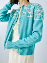 Load image into Gallery viewer, Vintage 1940s embroidered cardigan
