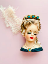 Load image into Gallery viewer, Vintage 1960s Lady Aileen head porcelain vase
