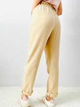 Load image into Gallery viewer, Relax fit straight leg linen pants
