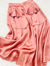 Load image into Gallery viewer, Vintage 1940s pink satin skirt

