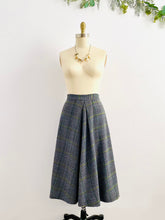 Load image into Gallery viewer, Vintage 1970s Plaid High Waisted A Line Skirt
