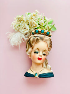 Vintage 1960s Lady Aileen head porcelain vase