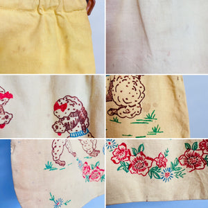 Vintage 1940s embroidered clutch novelty purse
