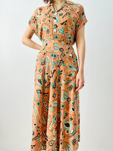 Load image into Gallery viewer, Vintage 1940s novelty print dress
